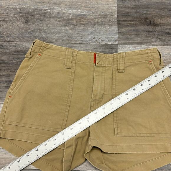 Abercrombie Fitch Shorts Vintage Y2K Tan Womens 2 Utility Cargo Military Shorts - Picture 6 of 12